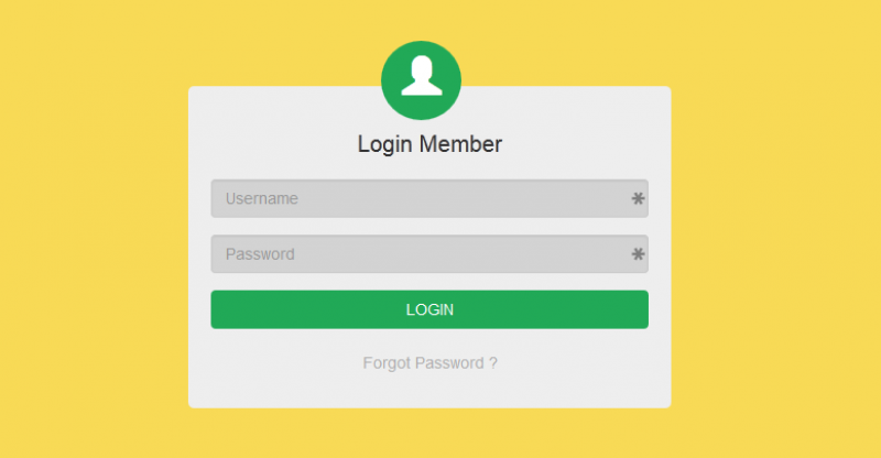 belajar bootstrap login